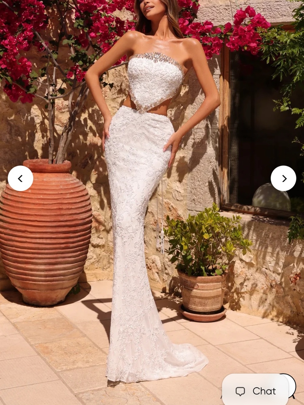 Beaded 2-Piece Strapless Gown by Amarra 89095